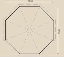 Pavillon ISABELLE II / Info in unserer Ausstellung / in 44 mm Wandstärke / 4,00 m Durchmesser