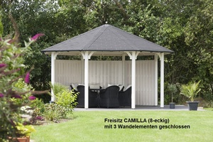 Freisitz CAMILLA / 4,06 x 4,06 m / 8-Eck